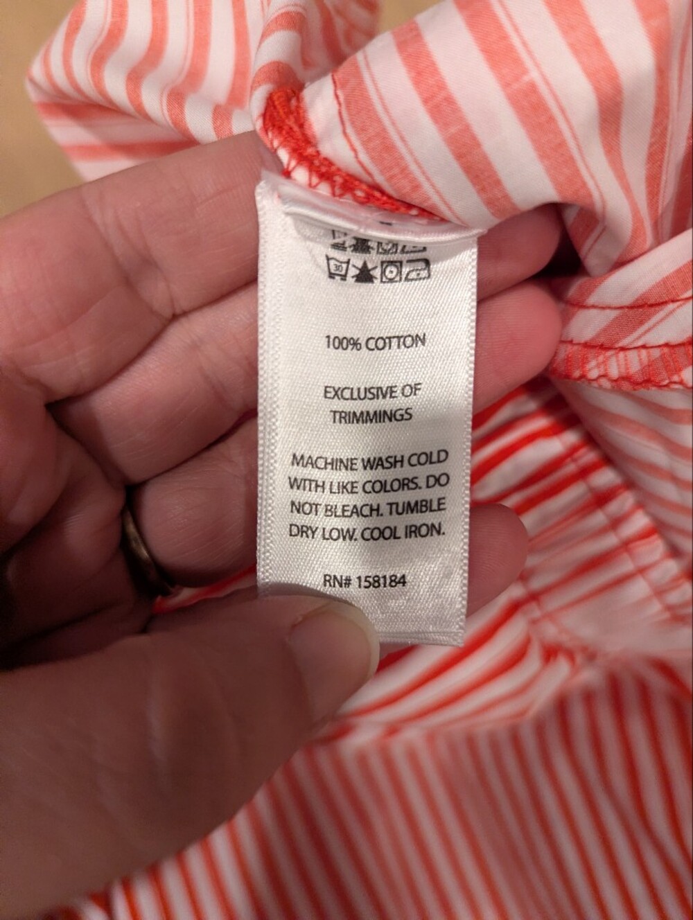 Striped Red and White Cotton Lounge Pants - Picture 11 of 12